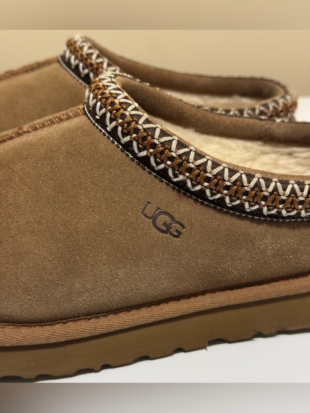 Ugg Tasman Slippers Chestnut Size 8 GUC! - Picture 6 of 10